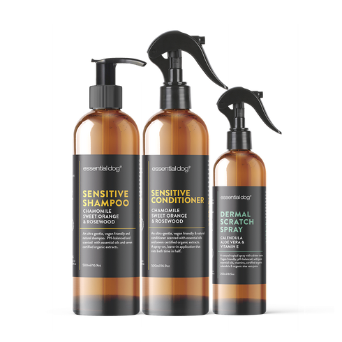 Dog Shampoo, Conditioner & Dermal Scratch Spray (Sensitive)
