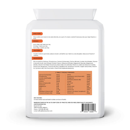 Bestia Dog Sport – VitaMAX Multivitamines & Minéraux pour Chien (comprimés)