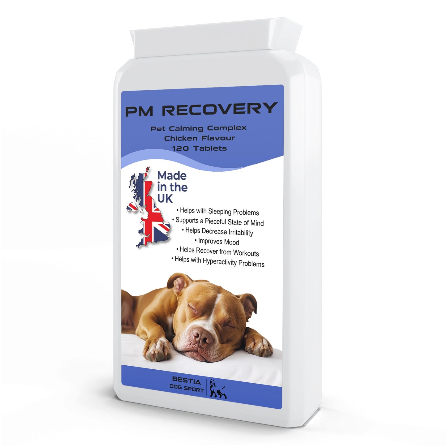 Bestia Dog Sport – PM Recovery Supplément Naturel pour Chien (120 comprimés)