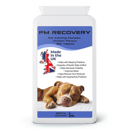 Bestia Dog Sport – PM Recovery Supplément Naturel pour Chien (120 comprimés)
