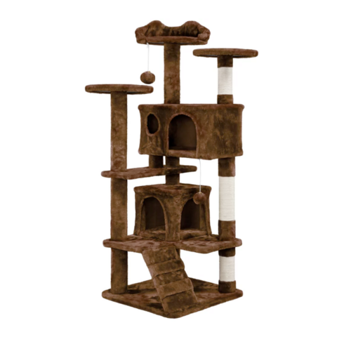 Tour à Chat Sisal Multi-niveaux avec Escalier – 52 pouces