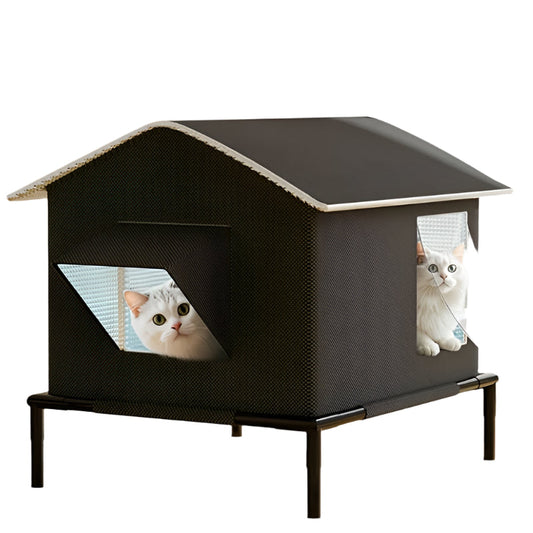 Four Seasons Outdoor Cat Shelter with Ice Box