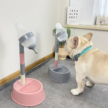 Distributeur d'Eau avec Support Réglable pour Chien et Chat