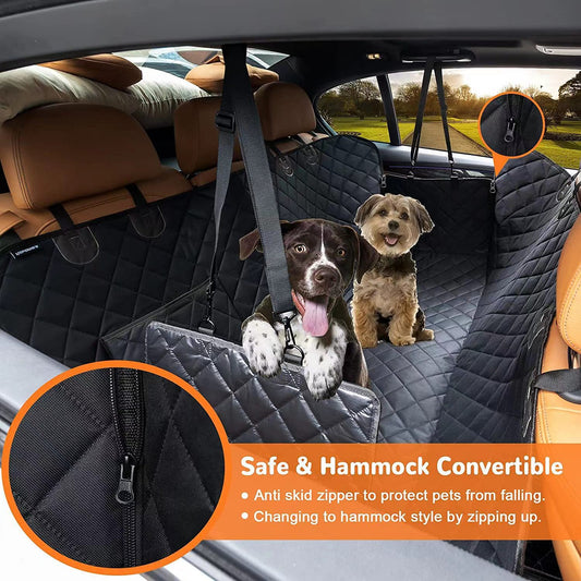 Tapis de siège arrière de voiture pour animaux - Résistant et anti-morsure