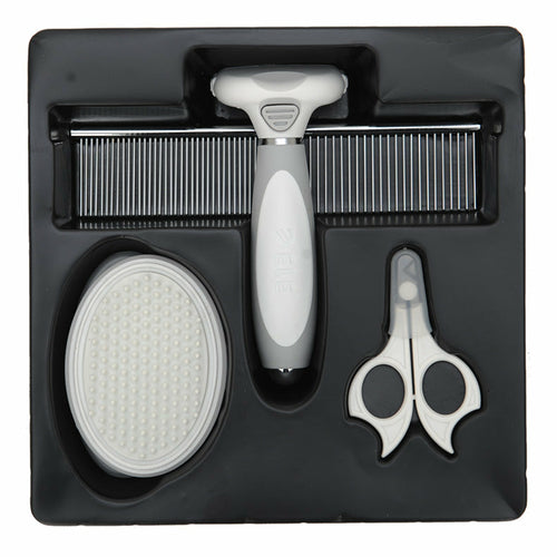 Kit de Toilettage Anti-Poils pour Chat et Chien – 3 en 1