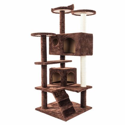 Tour à Chat Sisal Multi-niveaux avec Escalier – 52 pouces