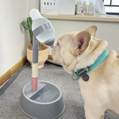 Distributeur d'Eau avec Support Réglable pour Chien et Chat