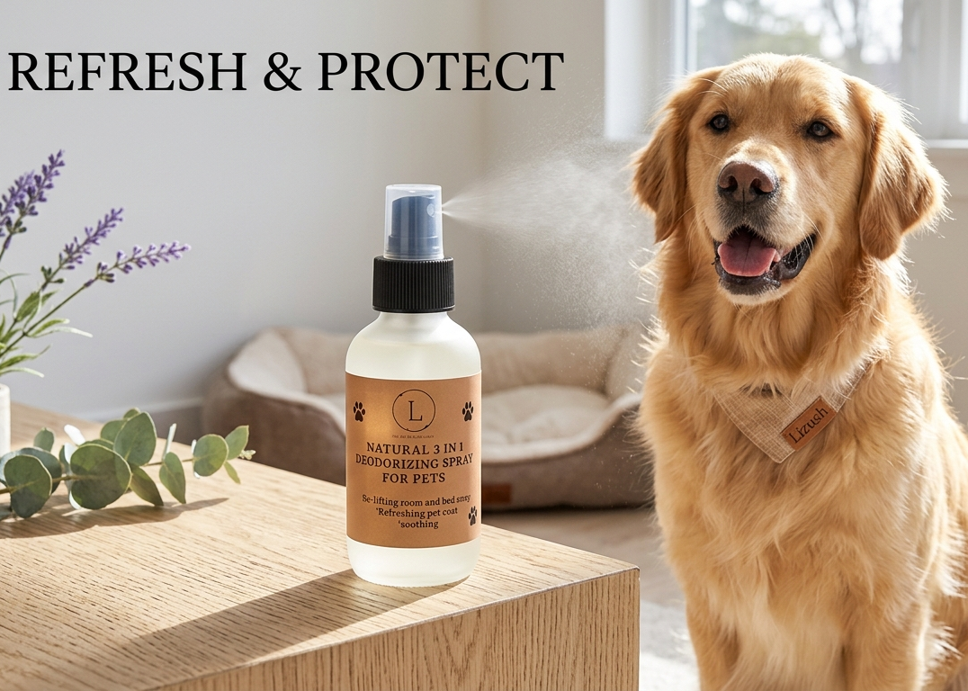 Spray Désodorisant Naturel pour Animaux – Bain en Bouteille
