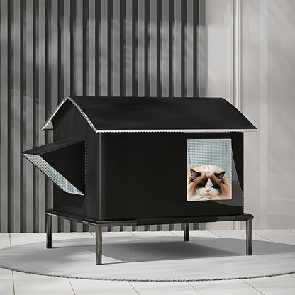 Four Seasons Outdoor Cat Shelter with Ice Box