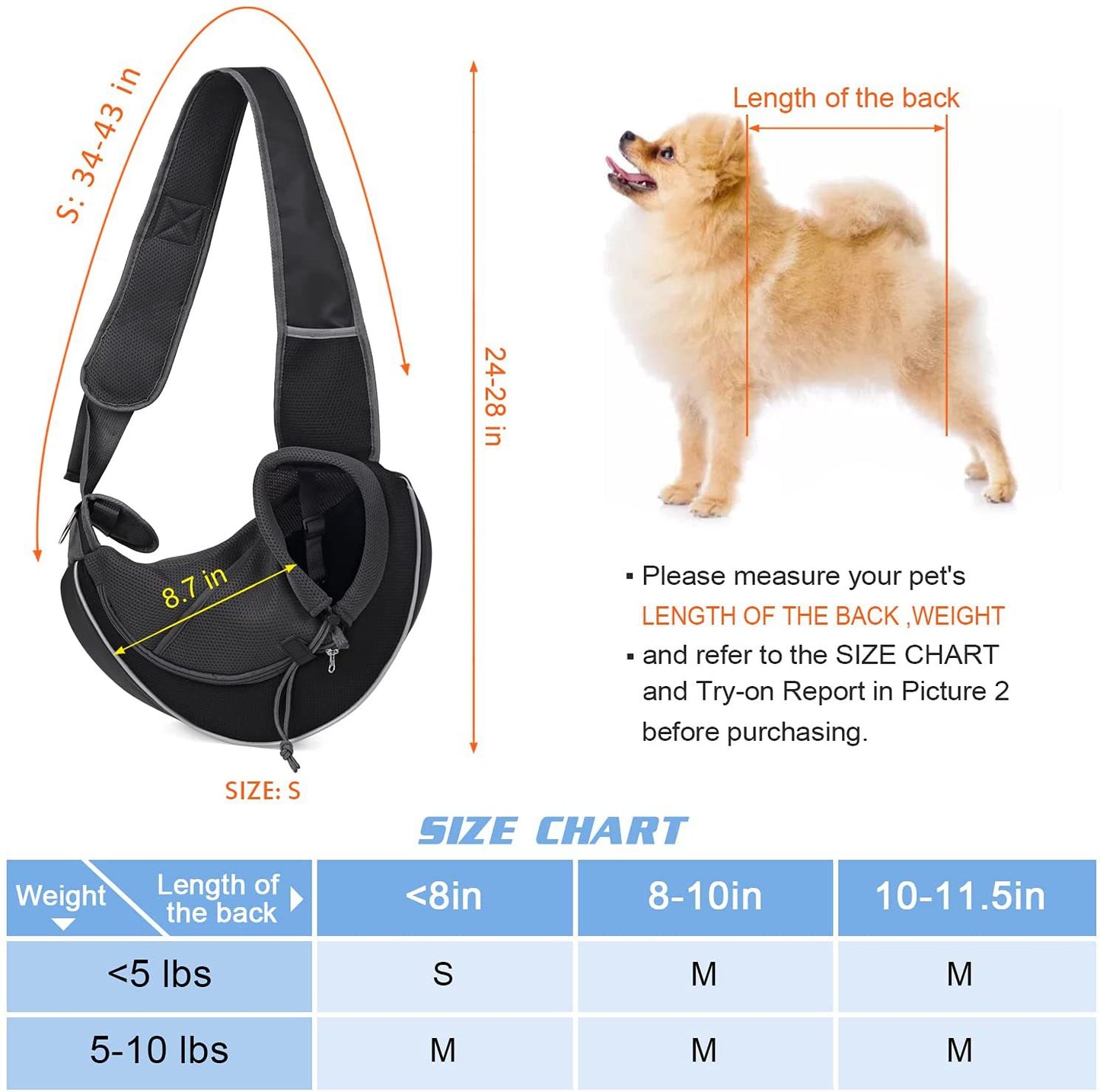 Sac de transport respirant pour chiens et chats