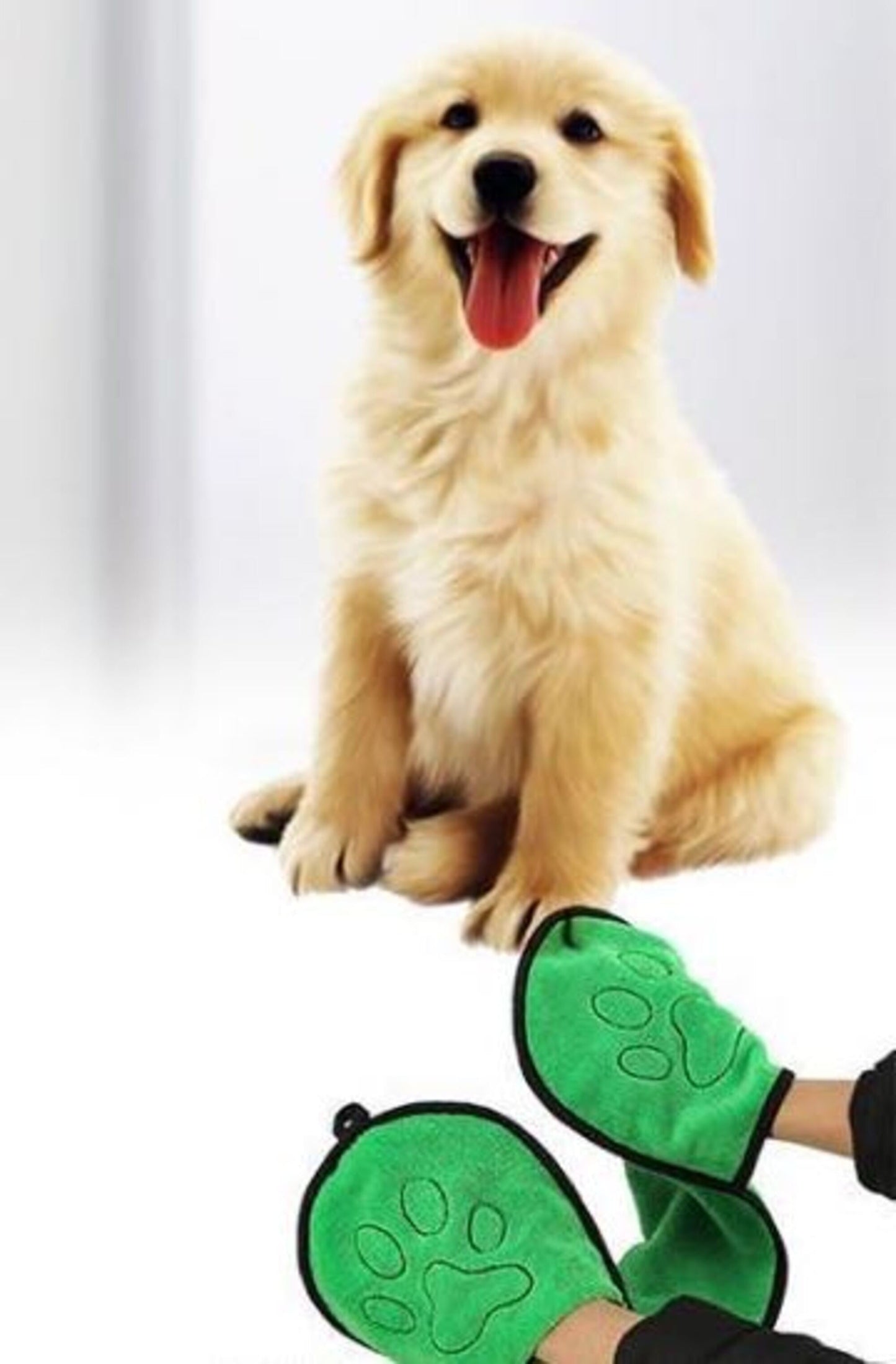BeNat Pets – Serviette de Bain Ultra-Absorbante pour Chien – Design Double Poche