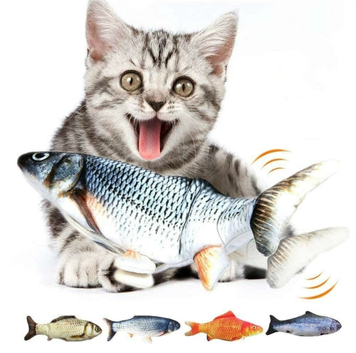 Jouet Poisson Électrique Interactif pour Chat