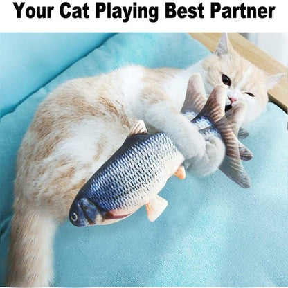 Jouet Poisson Électrique Interactif pour Chat