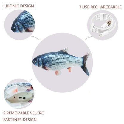 Jouet Poisson Électrique Interactif pour Chat